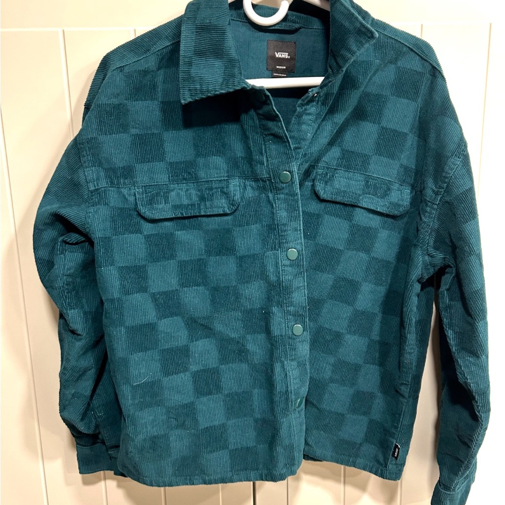 Vans Blue Utility Jacket with Checkered Design